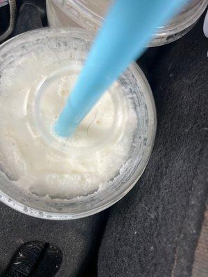 Hair in milkshake.