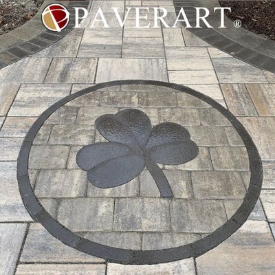 PAVERART Symbol Series of Patio Inlays - Shamrock