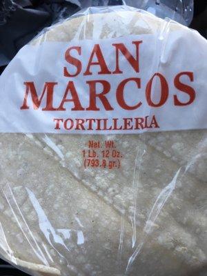 BOMB FRESH TORTILLAS..