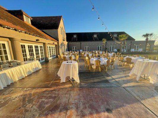 Patio and lawn