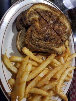 Patty melt and fries