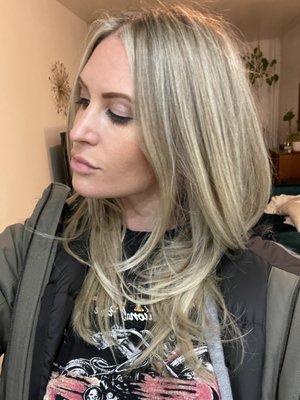 blonde highlights by Sara