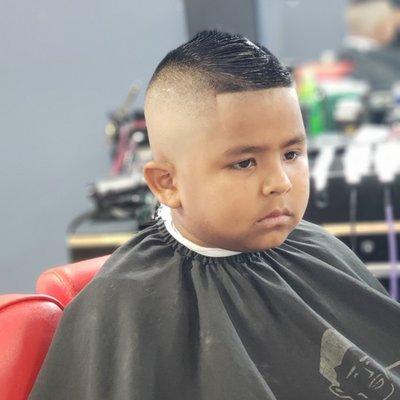 Kids high fade Mohawk style