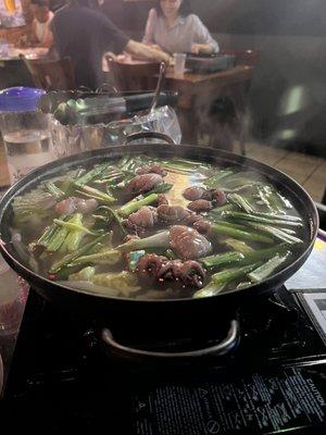 Three legged octopus soup