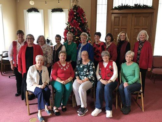 Leadership of the Presbyterian Women of the church - December 2018