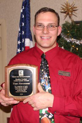 Tom received the Rookie Realtor of the Year Award in 2014