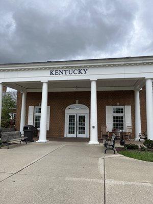 Nice building for restrooms and welcome center