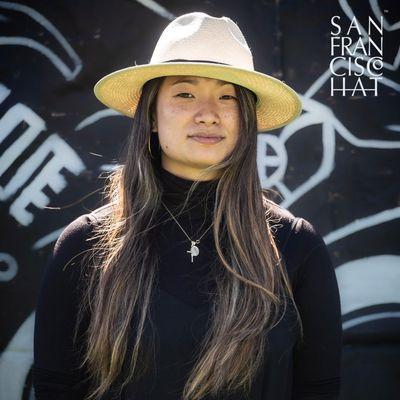 Kate looking on point in her San Francisco Hat Company Ted Fedora.