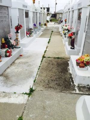 There's even an interesting little cemetery to visit a short walk from the campground.