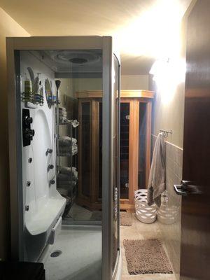 Infrared sauna room