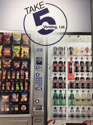 Take Five Vending- Bridgewater Ma  508-697-0800 www.take5vend.com