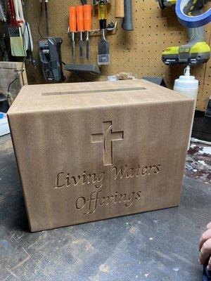 Custom Church Offering Box