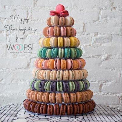 Thanksgiving Macaron Tower