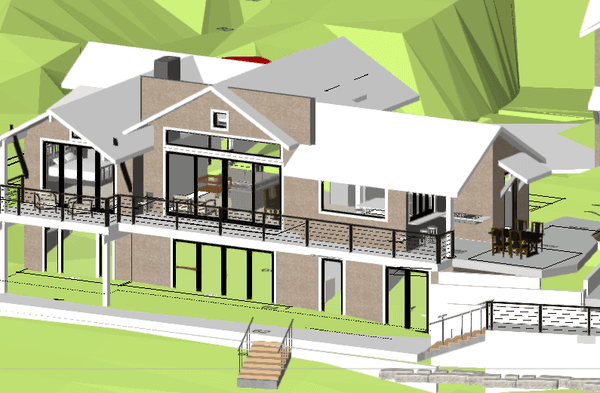 3D Modeling really helps to visualize- this is a new house on Whidbey Island