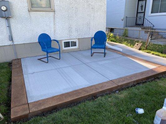 Decorative Concrete Patio