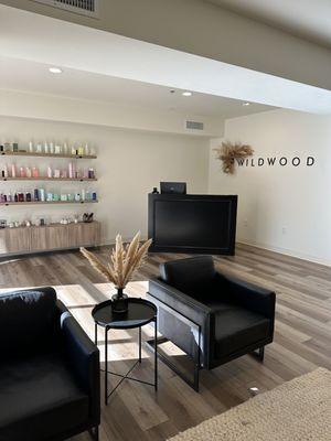 Wildwood Salon front desk.