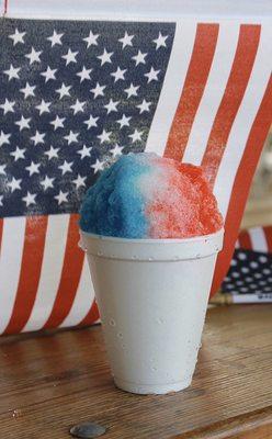 Red, White, & Blue Snoball