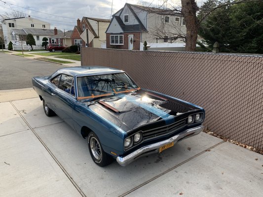 My 69 roadrunner Great job by Guido and all the guys at Diamond auto collision