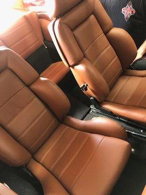 Leather covered Recarro seats