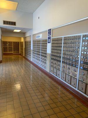 Postal boxes, very clean post office