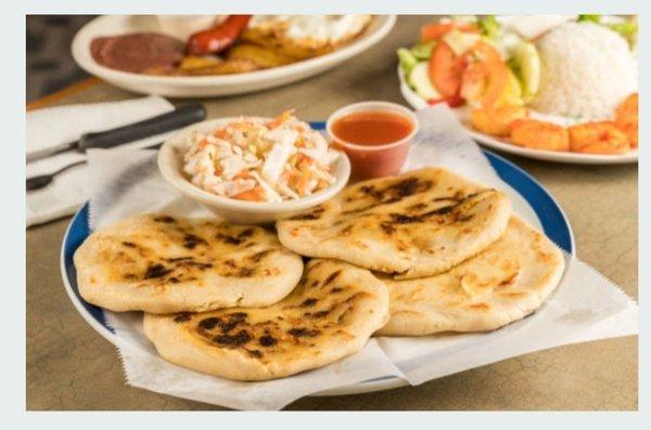 Pork, Chicken or Cheese Pupusas!