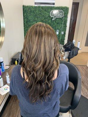 Carmel balayage and haircut!