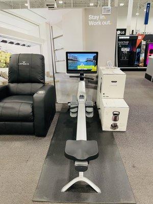 Fancy rower with monitor (the Peloton of rowers?)