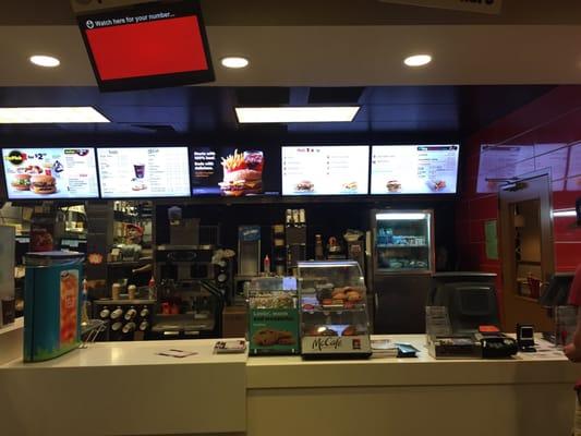 Not the cleanest and neatest McDonald's ever.