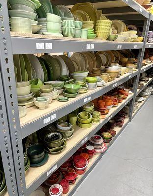 Colorful plates and bowls