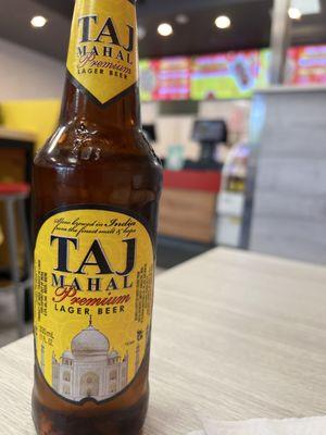 They have Taj Mahal beer!