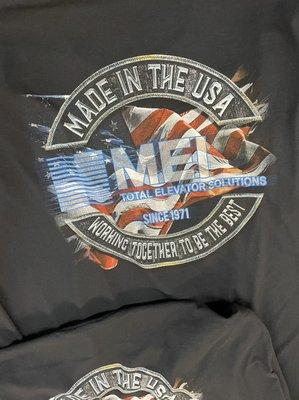 Screen print design and print for MEI  Mankato mn