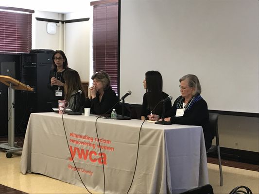 The Panel at the New Bridge Medical Center in Paramus NJ for the YMCA MeToo Town Hall