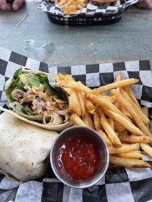 Grilled chicken wrap