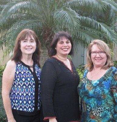 Our Accountants: Jennifer DeLuca, Ivonne Stephens, and Catherine Melamed.