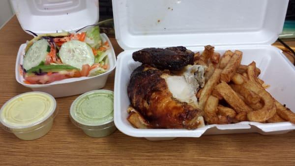 1/4 Pollo!! Highly recommend!