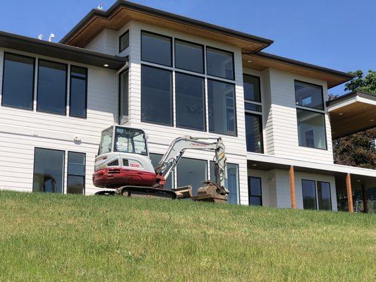 Doing the final touches on our contractors custom home.