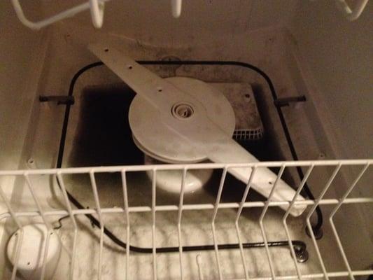 dishwasher full of sewage water that you will have to clean when the upstairs sink backs up.