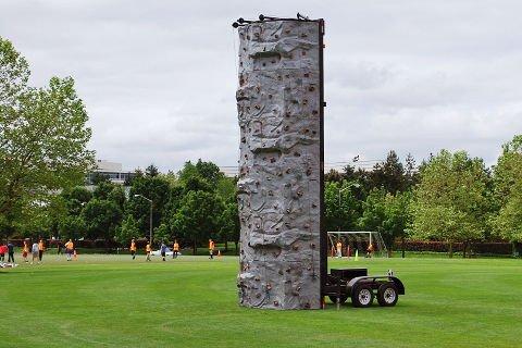 Portable Rock Climbing wall adds an extra element of challenge and engagement with your guests.