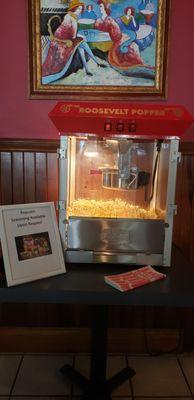 Free popcorn!