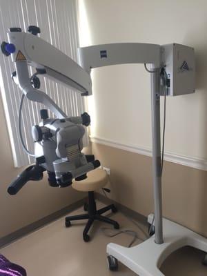 Microscope for precision root canals.