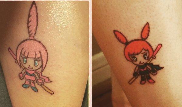 Here's how our tattoos turned out! We love them!