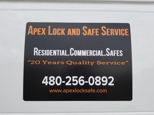 Apex Lock and Safe Service.