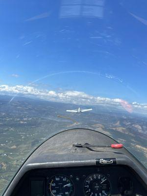 Tow plane towing the glider.