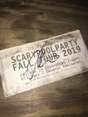 He signed my first ticket back when I saw him at Emo's in 2019