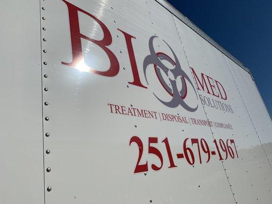 Bio Med Logo on Truck