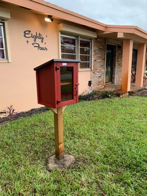 Free Little Library available at the Cultural Center.