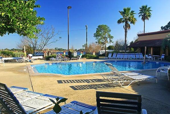 Clubhouse Pool overlooking Racoon Lake