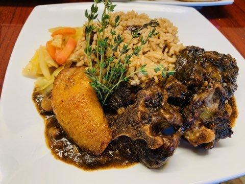 Oxtail, Rice and Peas