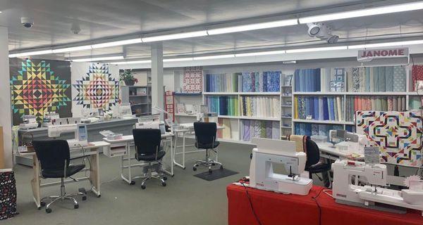 Seams Sew Perfect Quilt Shop in Madison, Maine offers Janome Sewing and Quilting Machines, fabric, notions, classes, sewing machine repair