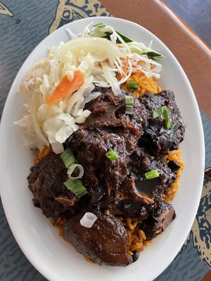 Oxtail | Yellow Rice | Veggies